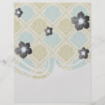 taupe- och krickadiamantdamast custom flyer