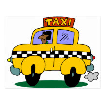 Taxichaufför Vykort