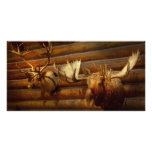 Taxidermy - jaktlogen hälsningskort med foto