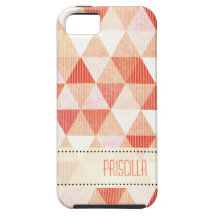 :: TBA:: Geometrisk persika för modern linjer iPhone 5 Fodral
