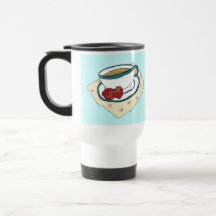 Tea och jordgubbeanpassademugg