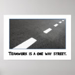 Teamwork är en långt en gata [S] Affischer