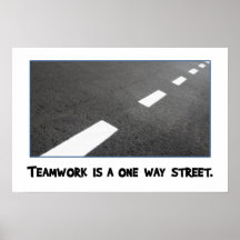 Teamwork är en långt en gata [S] Affischer