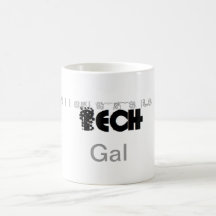 Techgal.-mugg! (Svart)