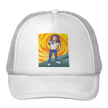 Tecken för Harriet animekonstgalleri Mesh Kepsar