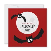 Tecknad filmslagträn - Halloween partiinbjudan
