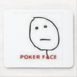 Tecknad för pokeransikteursinne musmattor