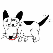 Tecknad hund cut out
