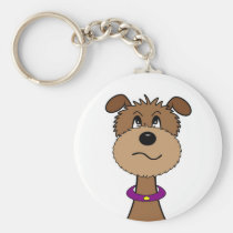 Tecknad hund nyckelringar