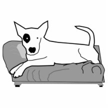 Tecknad hund på soffan photo cut out