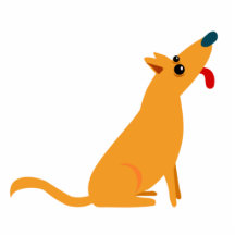 Tecknad hund photo cut out