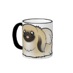 Tecknad Pekeingese (den klippta showen) Kaffe Koppar