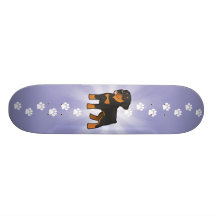 Tecknad Rottweiler Skate Board Decks