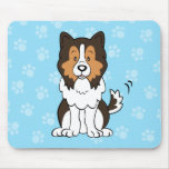 Tecknad Sheltie Mousepad Mus Matta