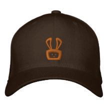 Tecknad syrliga Oscar kaninen (den bruna logotypen Broderad Keps