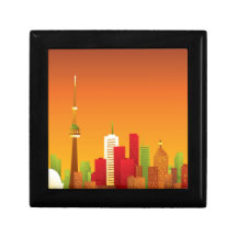 Tecknad Toronto Prydnadslåda