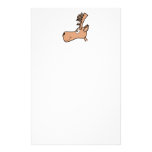 TecknadälgMoose. Brevpapper Design