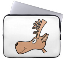 TecknadälgMoose. Datorskydds Fodral
