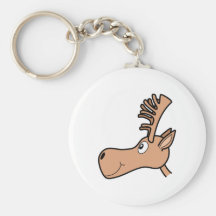 TecknadälgMoose. Nyckelringar