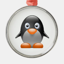Tecknadbabypingvin Julgransdekorationer