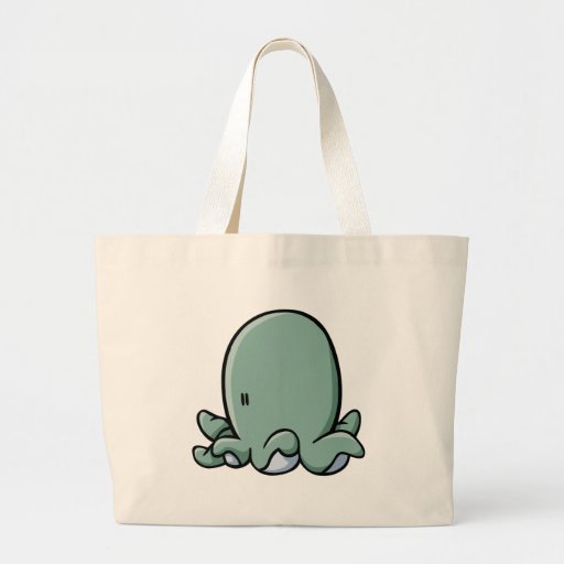 Tecknadbläckfisk Tote Bag