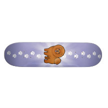 TecknadChowChow Anpassningsbara Skateboard