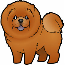 TecknadChowChow Cut Out