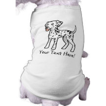 TecknadDalmatian T-shirt För Hundar