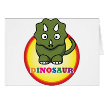TecknadDinosaur Kort