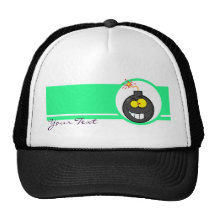 Tecknaden bombarderar design baseball hat