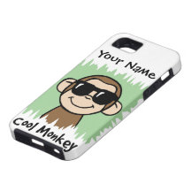 Tecknaden fäster ihop konstcoolaapan med solglasög iPhone 5 Case-Mate fodral