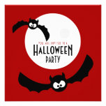 Tecknadfladdermöss - halloween festinbjudan