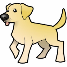 TecknadLabrador Retriever Cut Out