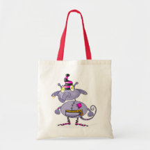 Tecknadmonster - lappar! tote bags
