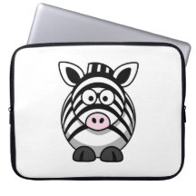 Tecknadsebra Laptopskydd Fodral