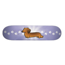 Tecknadtax (långhåriget) skate deck