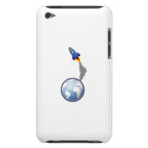 Tecknadutrymmeraket iPod Case-Mate Fodral