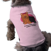 TecknadYorkie hund tröja