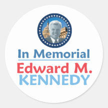 Ted Kennedy minnesmärkeklistermärke