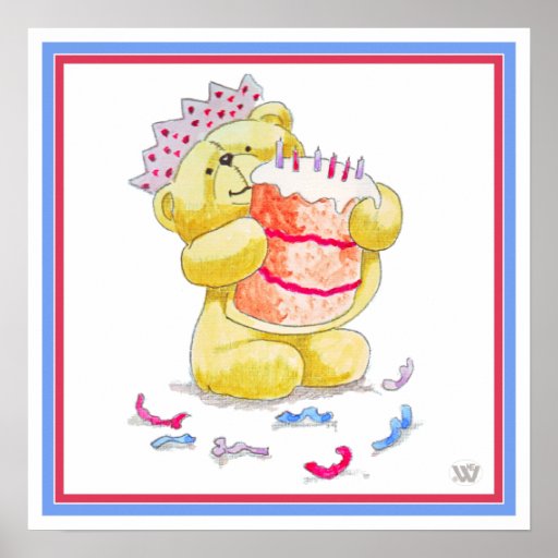 Teddybear´s födelsedag posters