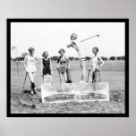 Teeing av isGolf 1926 Print