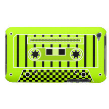 Tejpar den gröna kassetten för limefrukt iPod Case-Mate skydd