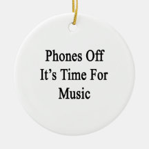 Telefoner av det är Time för musik Julgransdekoration