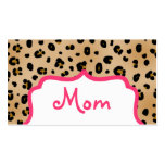 Telefonkort för mamma för Leopardtryckmode Visit Kort