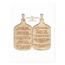 TenCommandments Vykort