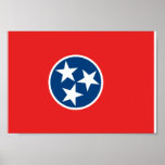 Tennessee flagga print