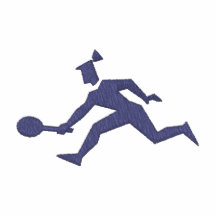 TENNIS 3 BRODERAD MUNKJACKA
