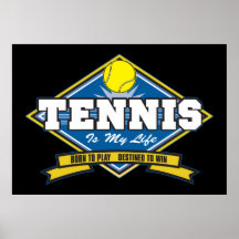Tennis är mitt liv affisch