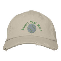 Tennis broderad hatt