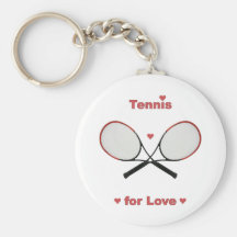 Tennis för kärlek nyckelring